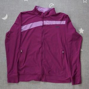 Nike Long Sleeve Fuschia Jacket Front Zip Size XL 16/18